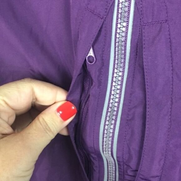 Hind Purple Windbreaker Jacket With Hood & Mesh Accents - Picture 3 of 8